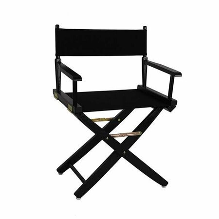 DOBA-BNT 206-02-032-10 18 in. Extra-Wide Premium Directors Chair, Black Frame with Navy Color Cover SA3286562